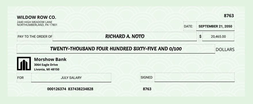 Payroll Checks
